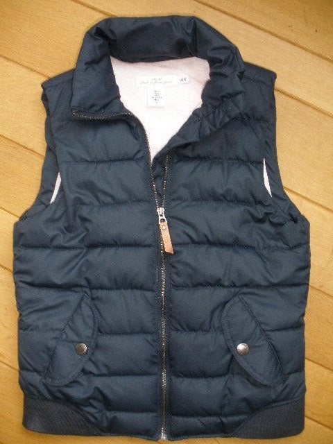 H&M bodywarmer donker blauw maat 36, Blauw, Ophalen of Verzenden, Zo goed als nieuw, Maat 36 (S)