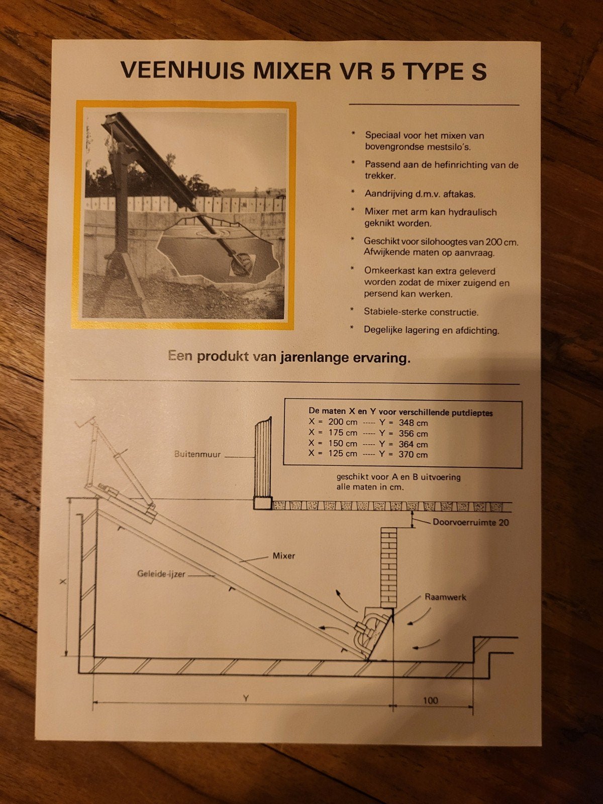 tractor folder Veenhuis Mixer VR 5 type s, Boeken, Ophalen of Verzenden, Zo goed als nieuw