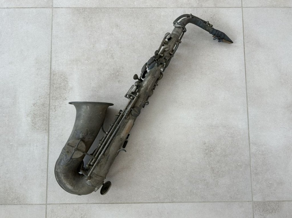 Oude saxofoon - 64 cm - Thibouville - Alfred Dern, Muziek en Instrumenten, Ophalen of Verzenden, Gebruikt, Overige typen