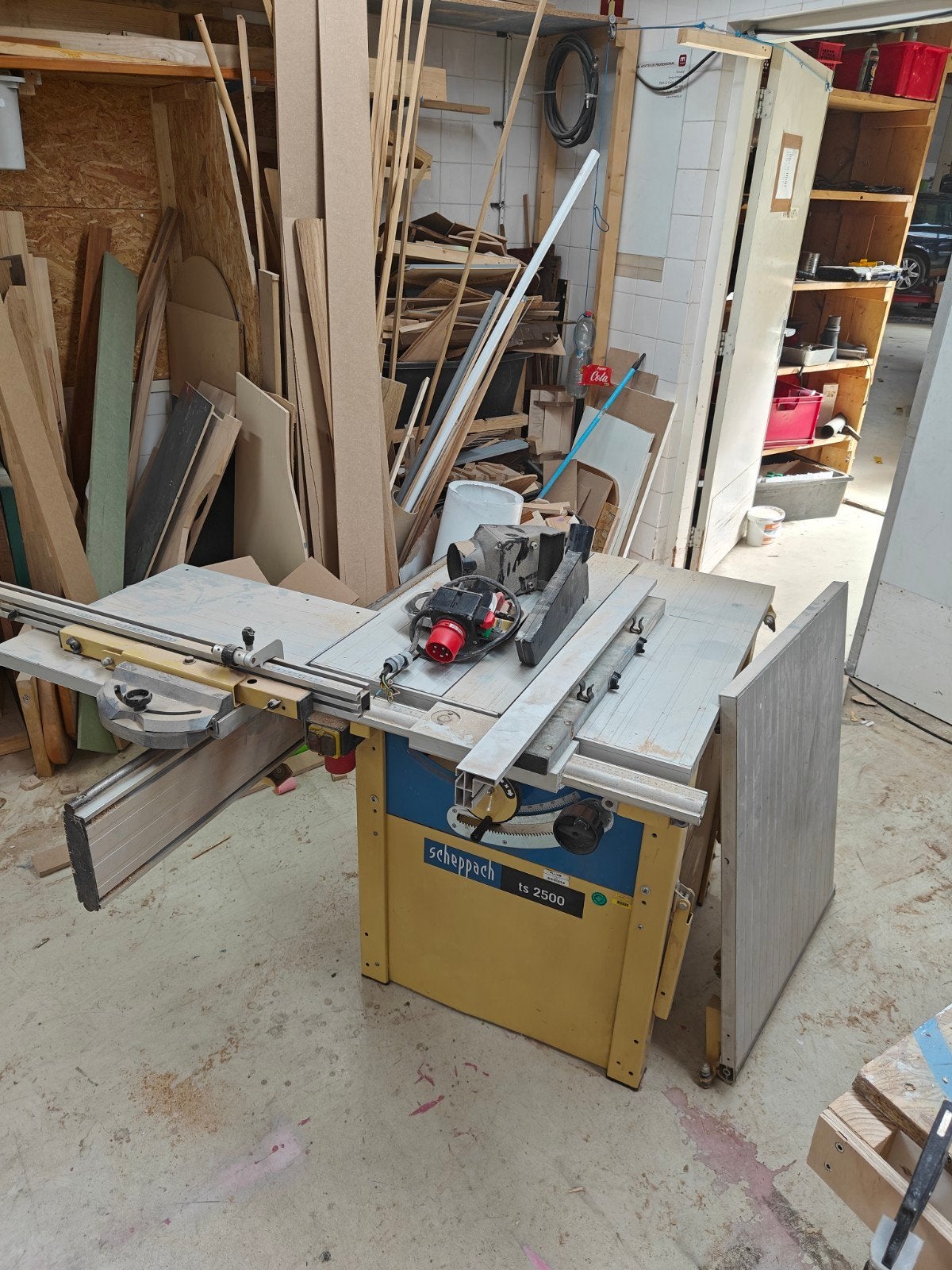 Scheppach TS 2500 Tafelzaag voor onderdelen, Ophalen, Gebruikt, Cirkelzaag, 1200 watt of meer