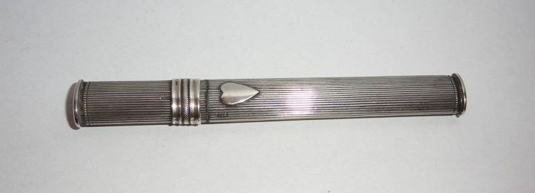 Naaldenkoker zilver 835 antiek circa 1850, Ophalen of Verzenden, Zilver