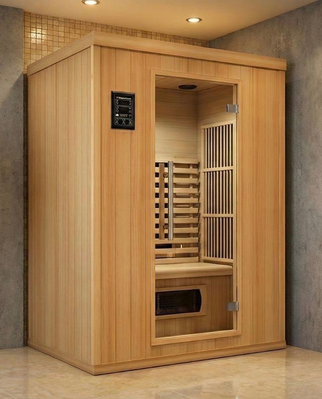 Moebius infrarood sauna, Ophalen, Zo goed als nieuw, Complete sauna