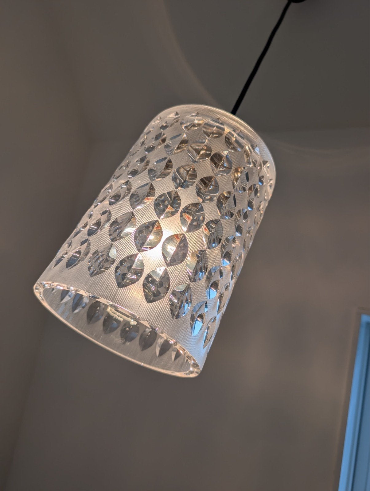 Peil & Putzler Hanglamp - Glas - Hoogte 25cm, Ø 17cm, Ophalen, Gebruikt, Vintage, Modern, Mid-century, E27 (groot)