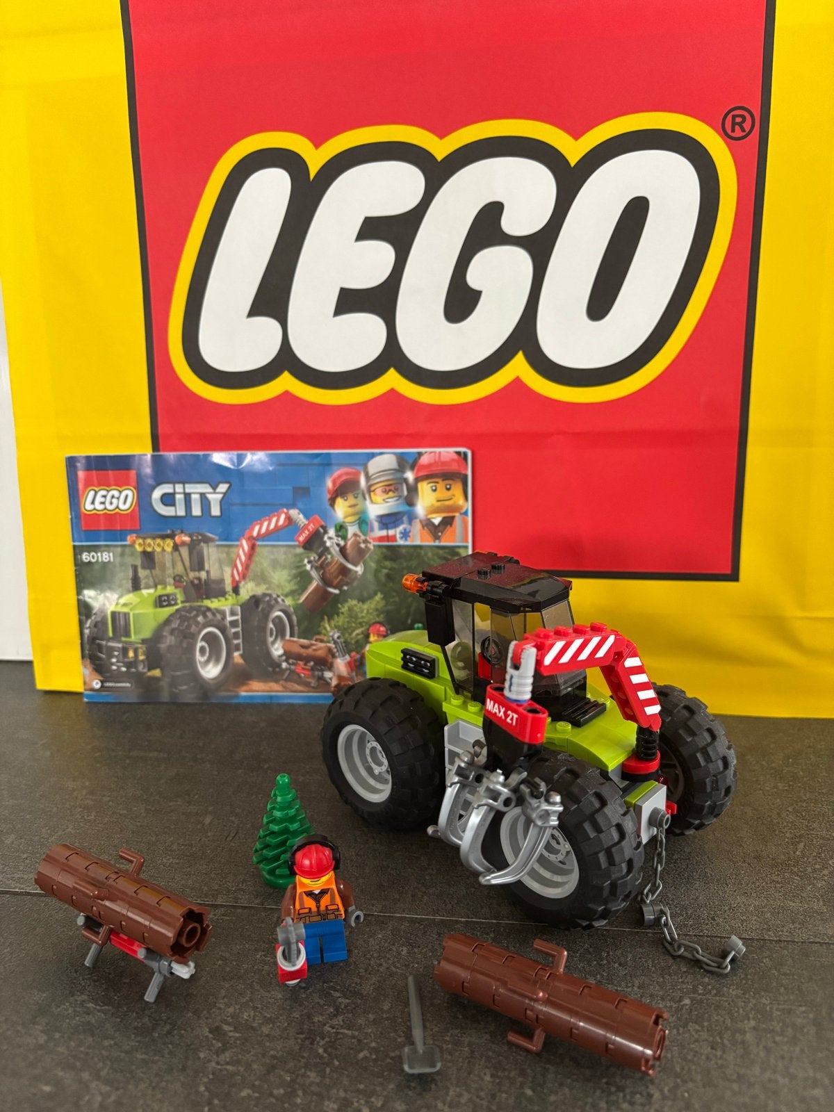 LEGO City 60181 Bosbouwtractor met minifiguur, City, Verzenden, Lego, Zo goed als nieuw