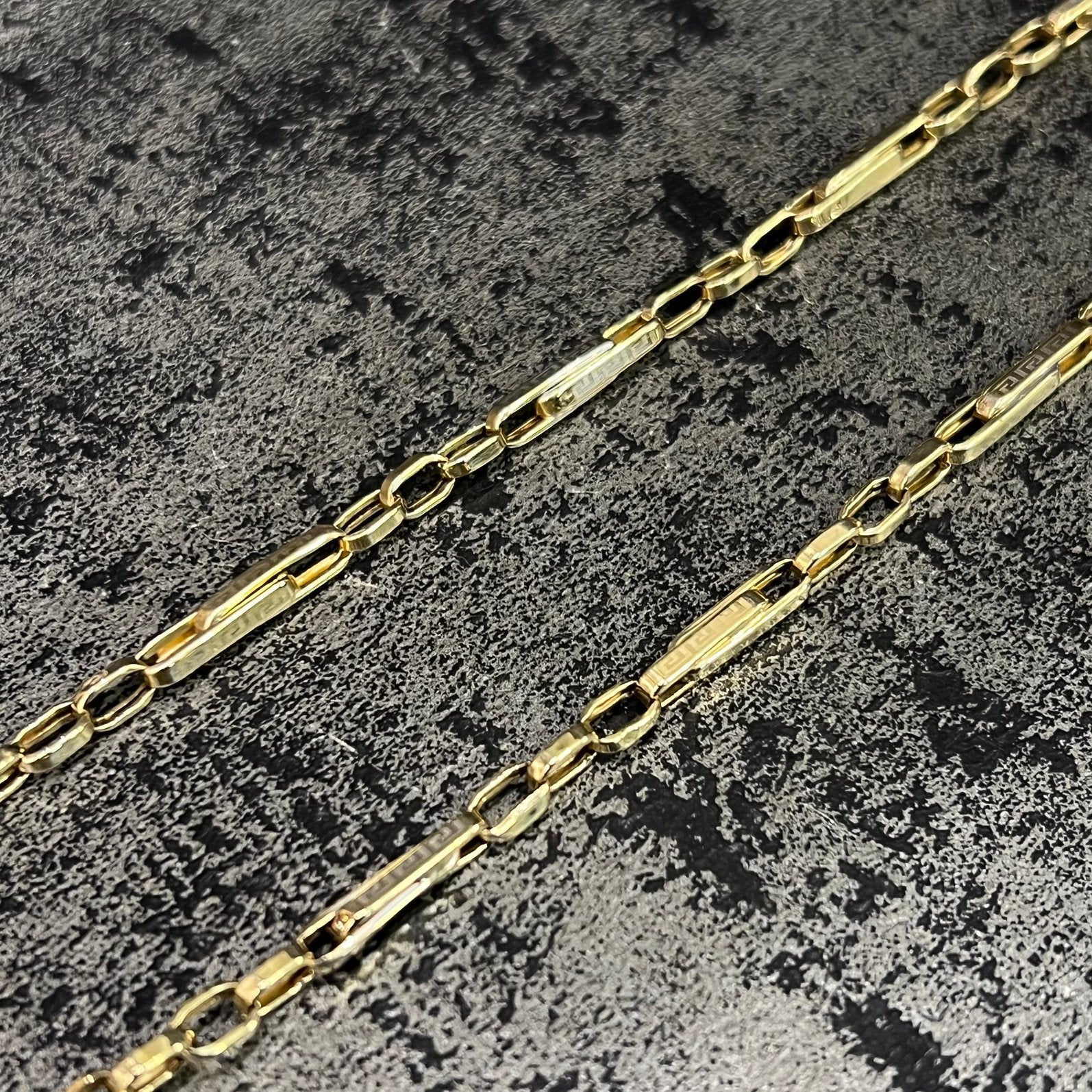 14k gouden ketting monte carlo schakel, Ophalen of Verzenden, Nieuw, Goud