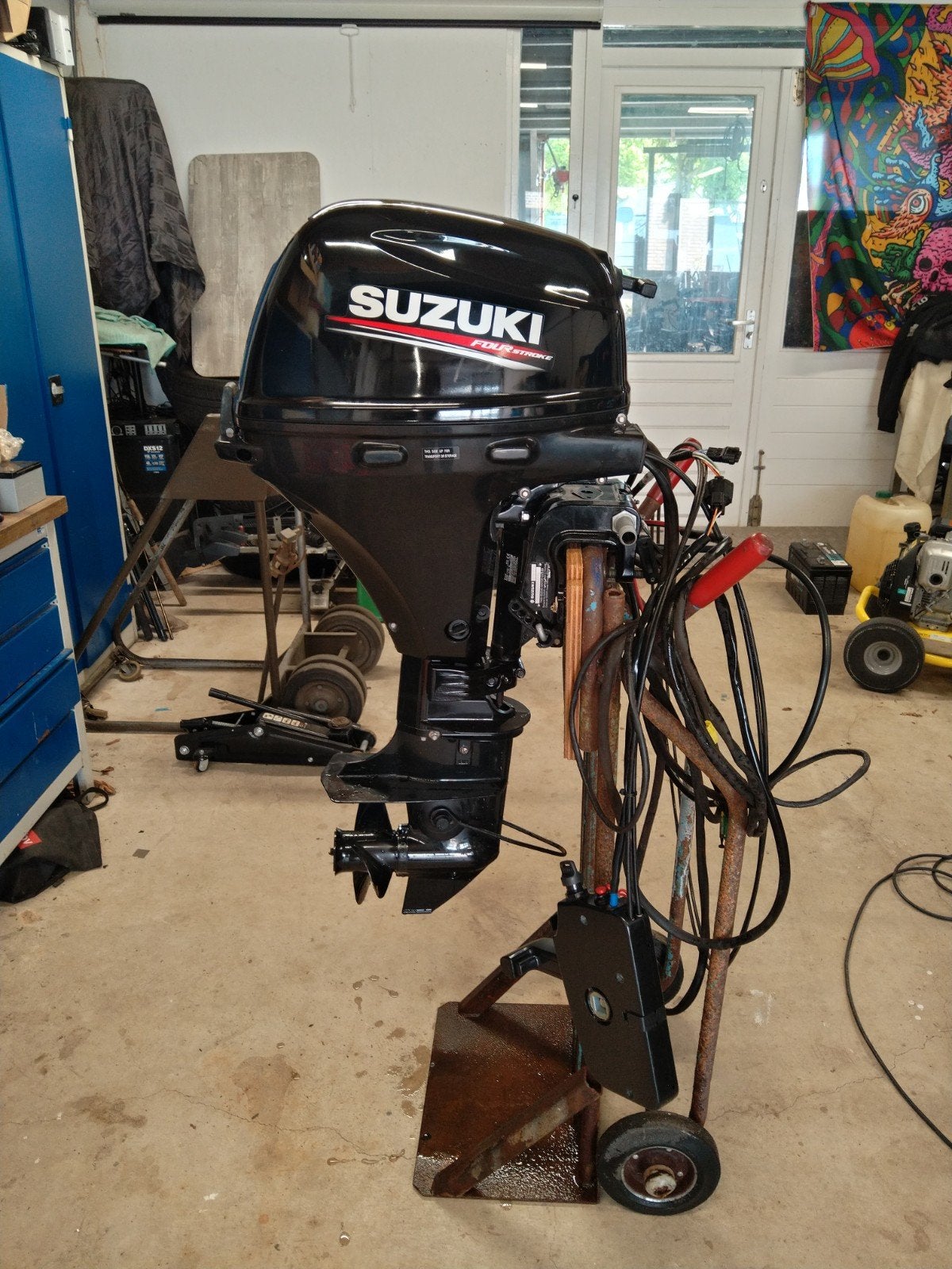 Suzuki 15 Pk kortstaart buitenboordmotor 2019, Ophalen, 10 tot 30 pk, Viertaktmotor, Zo goed als nieuw