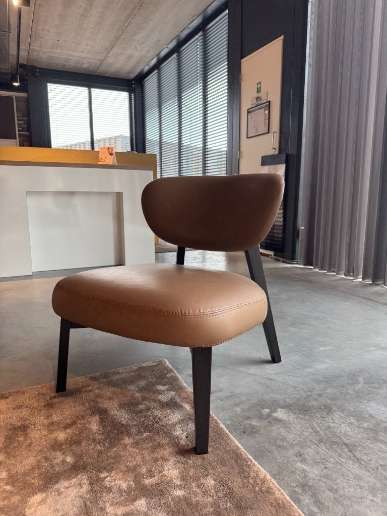 A-BOYD FAUTEUIL – SHOWROOMMODEL – DIRECT BESCHIKBAAR, Ophalen, Minder dan 75 cm, Nieuw, Leer