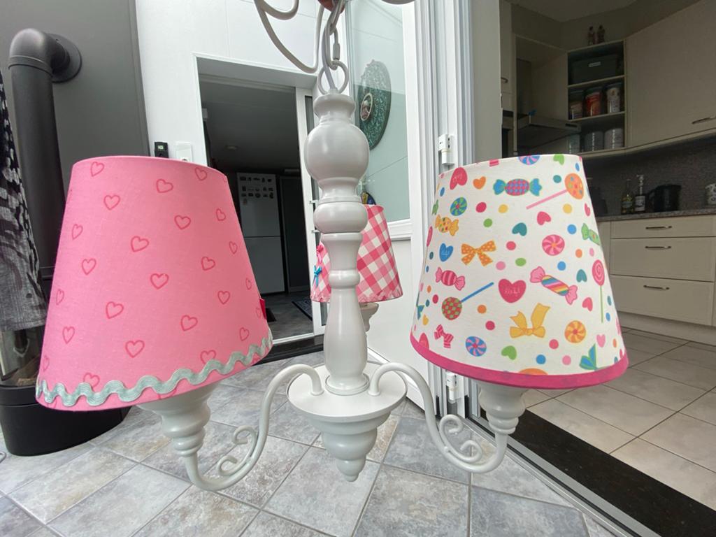Lief kinderlamp met 3 verschillende kappen, Ophalen, Zo goed als nieuw