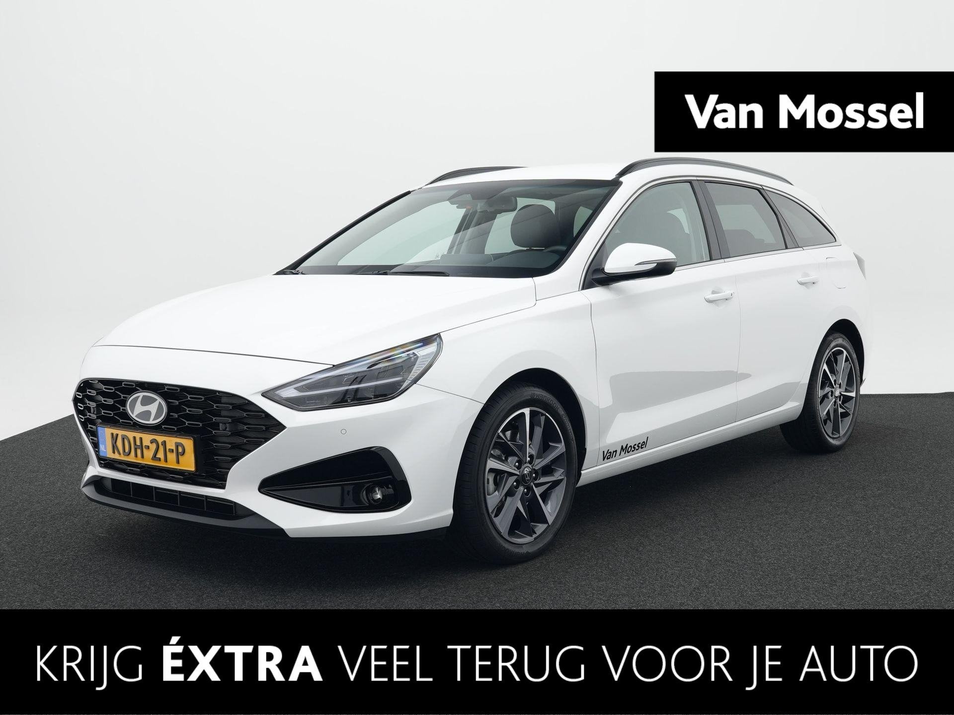 Hyundai i30 Wagon 1.6 T-GDi Premium | Lederen bekleding | St, Auto's, Hyundai, 4 cilinders, 610 kg, Wit, I30