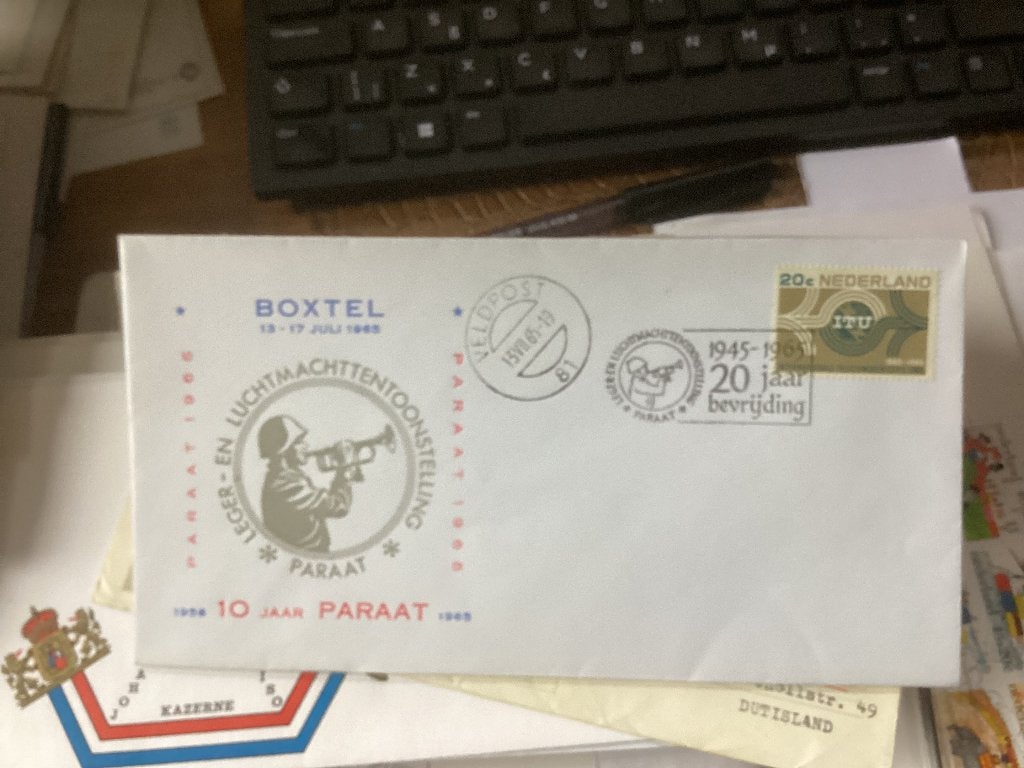 No2402 Veldpost Boxtel 10 jaar paraat  13-7-1965 Nederland, Ophalen, Onbeschreven, Nederland