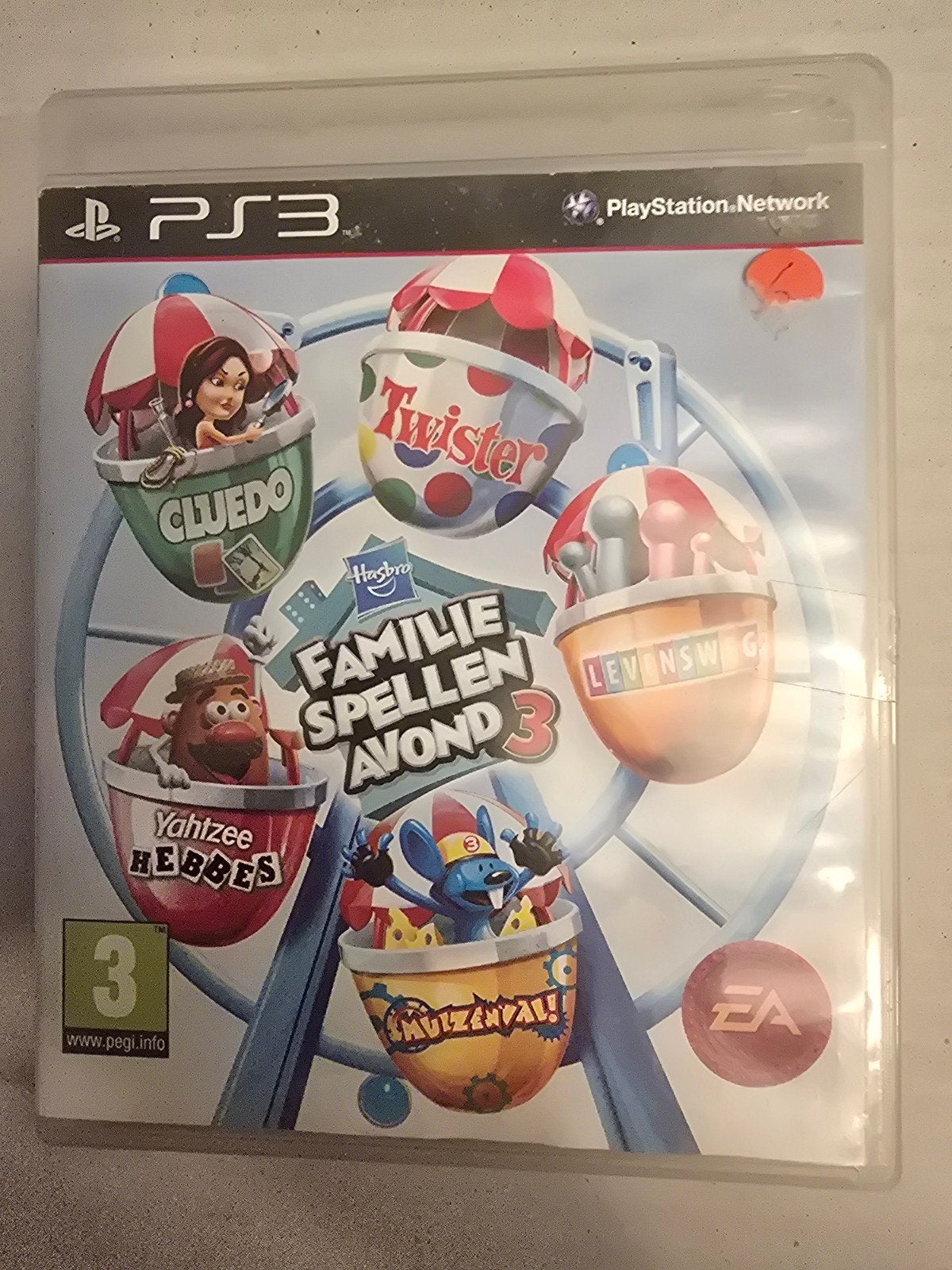 Familie Spellen Avond 3 PS3 - Cluedo, Twister, Levensweg, Overige genres, Eén computer, Ophalen of Verzenden, Zo goed als nieuw