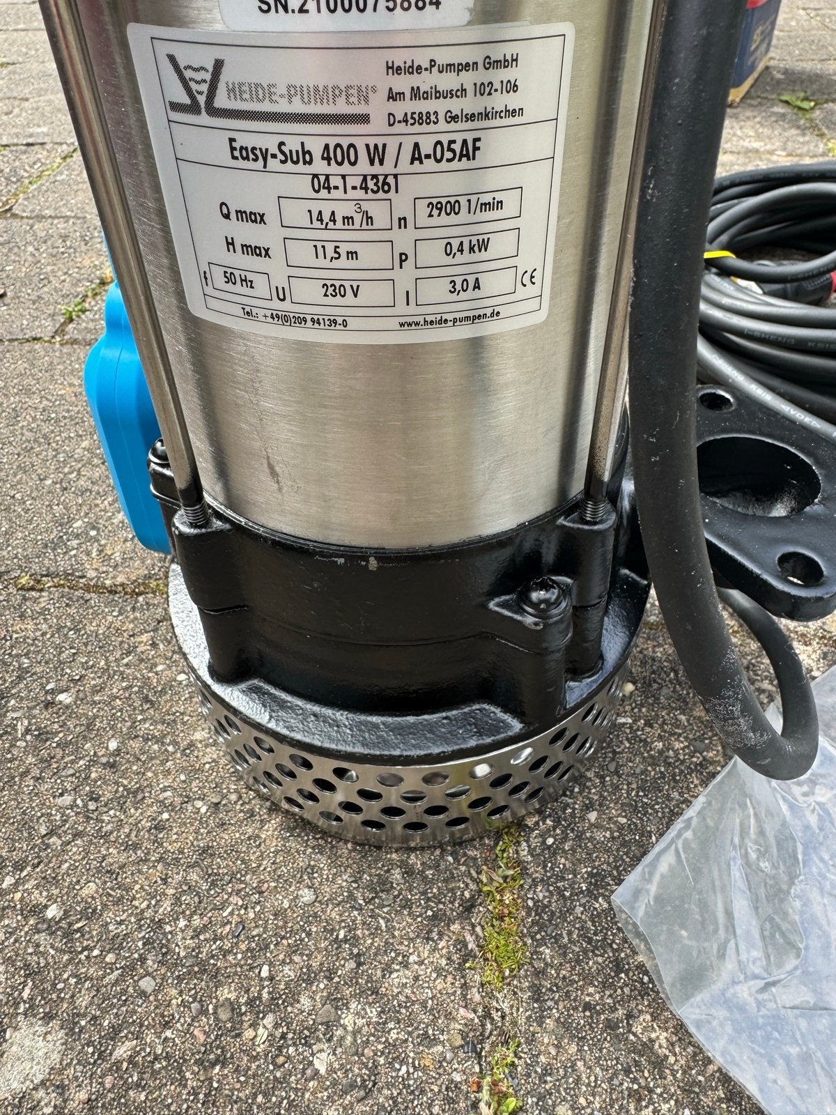 Nieuwe Heide-Pumpen Easy-Sub 400 W dompelpomp, Ophalen of Verzenden