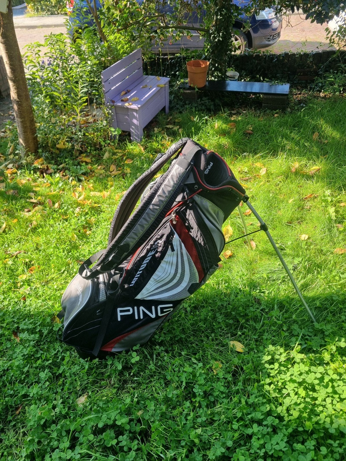Ping Golftas met Stand/Statief - Goede Staat, Sport en Fitness, Ophalen of Verzenden, Tas, Ping