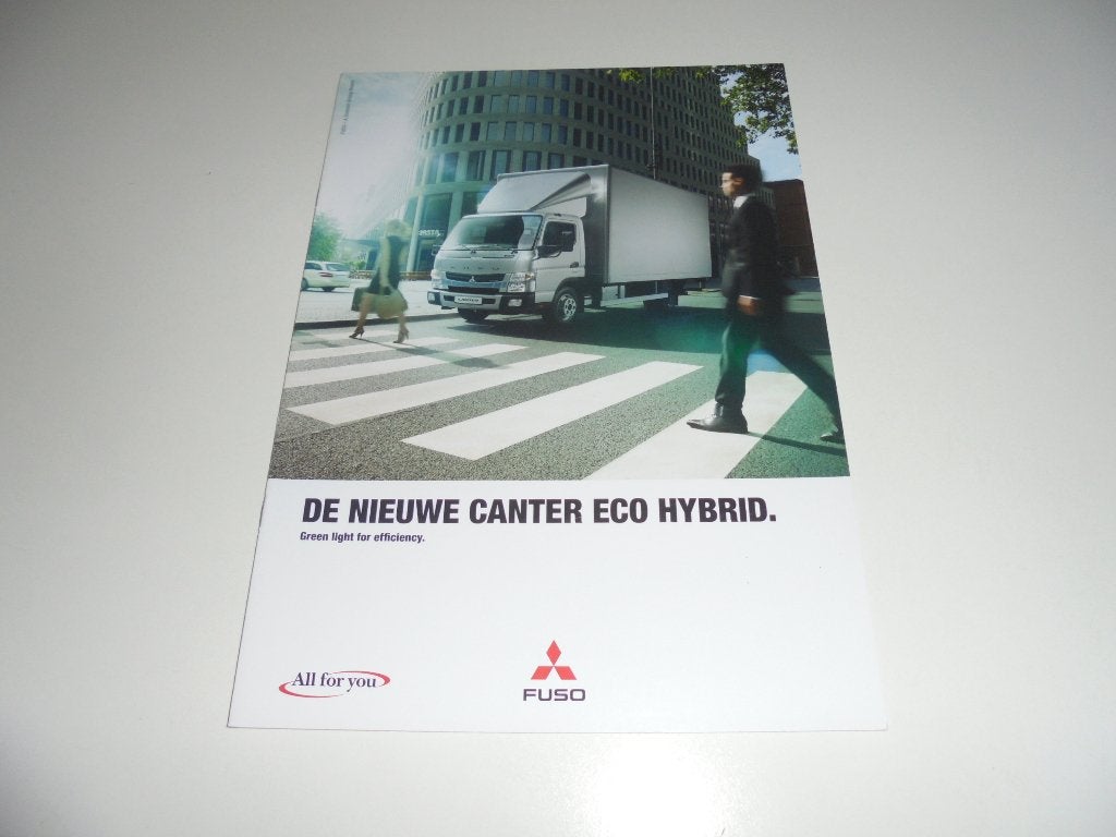 brochure Fuso Canter Eco Hybrid  2013, Ophalen of Verzenden, Nieuw, Overige merken