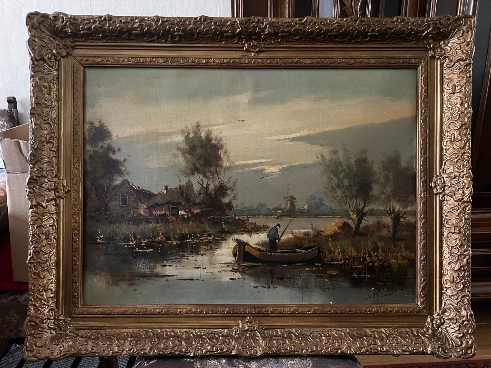Schilderij J. Dijkstra, Ophalen