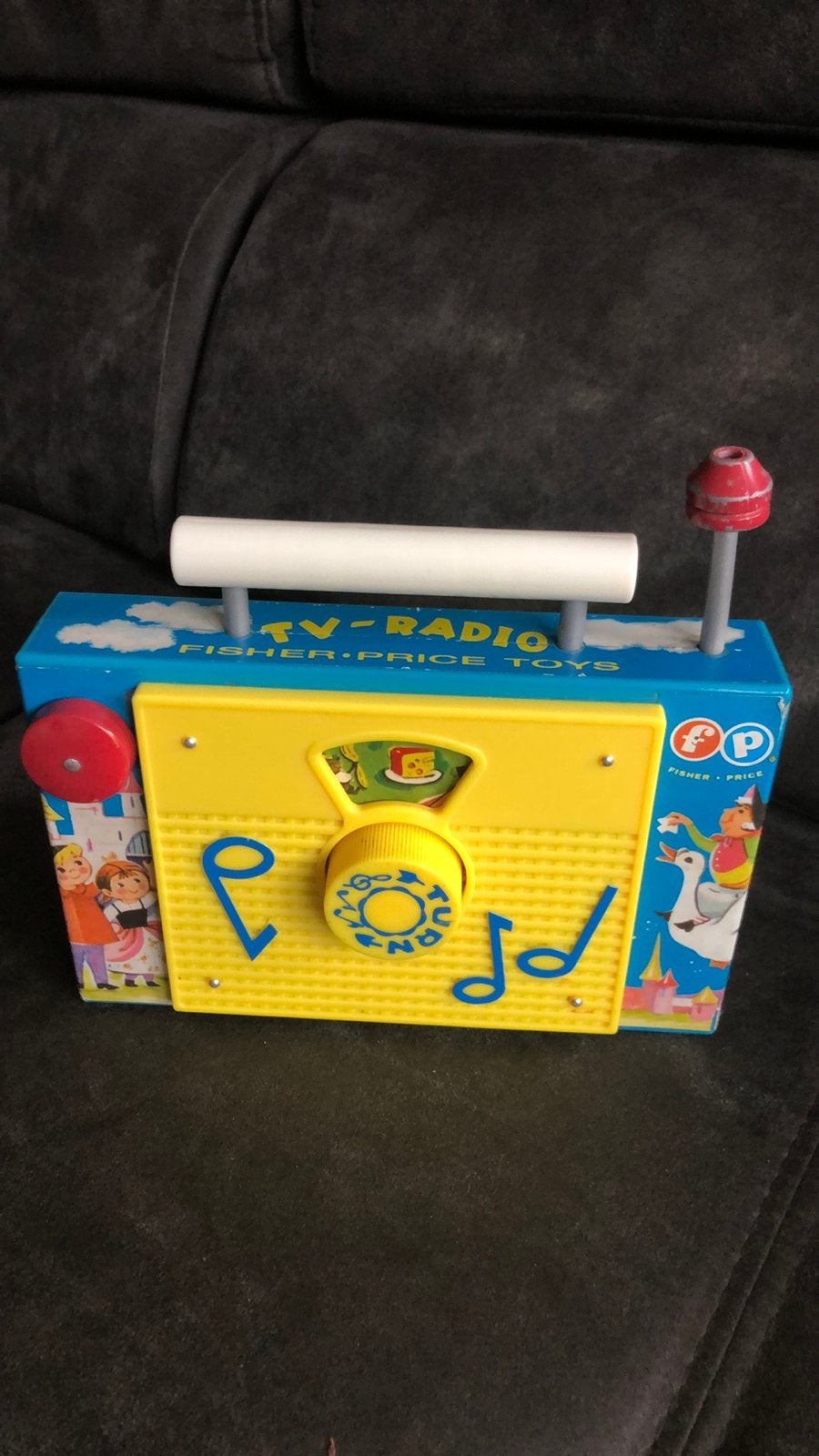 Vintage Fisher-Price TV-Radio Speelgoed, Ophalen of Verzenden, Gebruikt, Overige typen, Met geluid