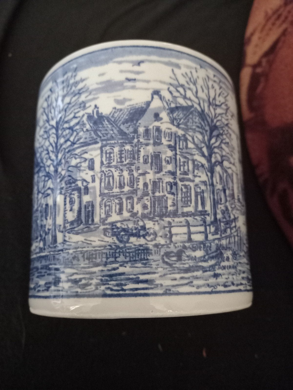 Delfts Blauw Stroopwafelpot - Handgeschilderd Holland, Ophalen of Verzenden
