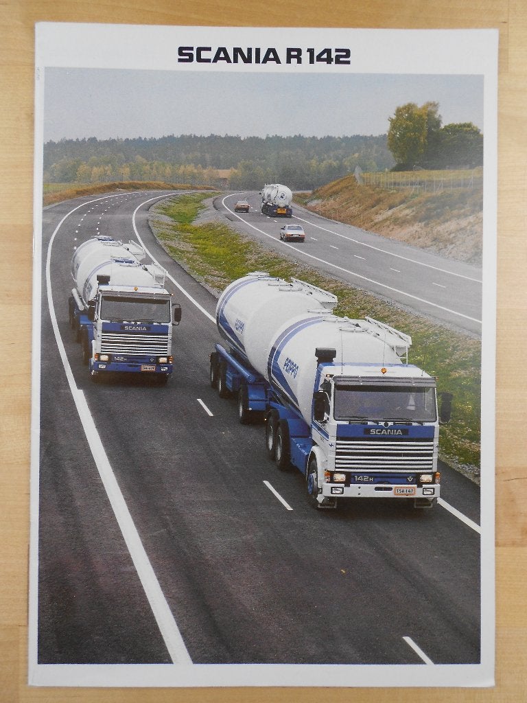 Scania R142 Brochure 1984 – R 142 V8, Ophalen of Verzenden, Zo goed als nieuw, Overige merken, Scania