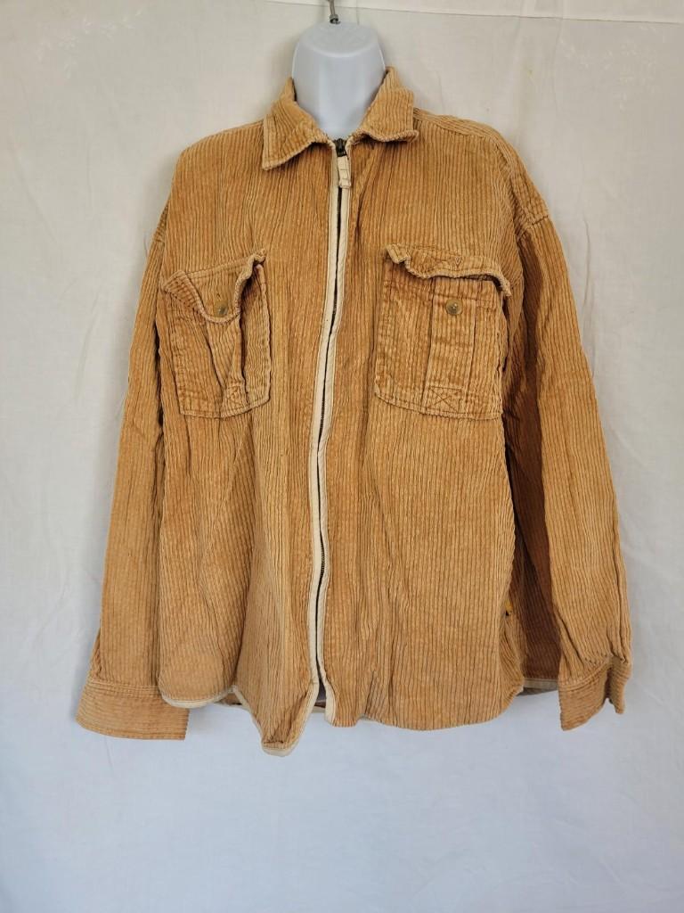 Stoere lichtbruine ribcordjas 100% katoen mt XL, ., Maat 56/58 (XL), Ophalen of Verzenden, Zo goed als nieuw