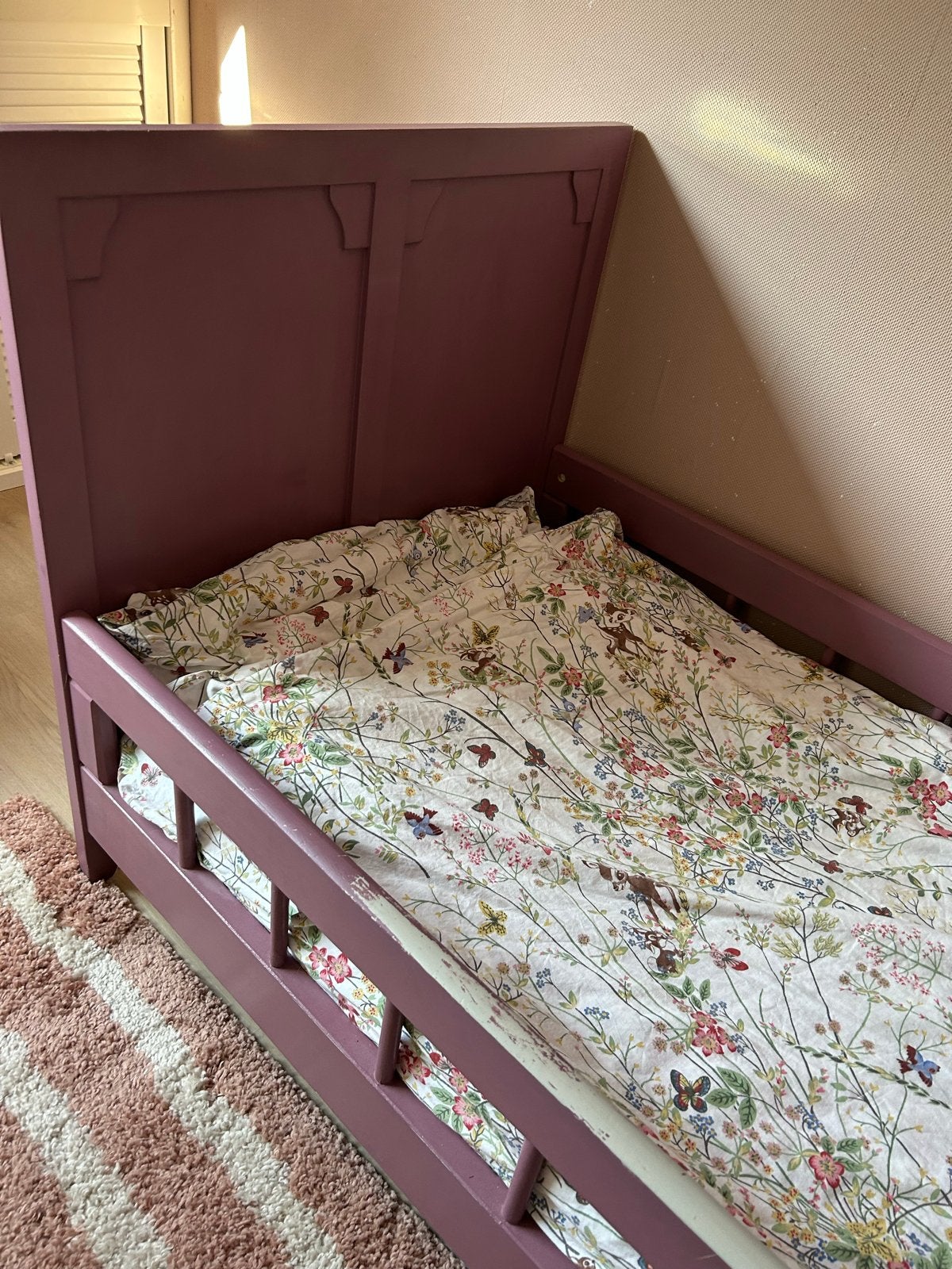 Kinderbed 70x150 - Opknapper, Ophalen, Gebruikt, 190 cm of minder, Hout