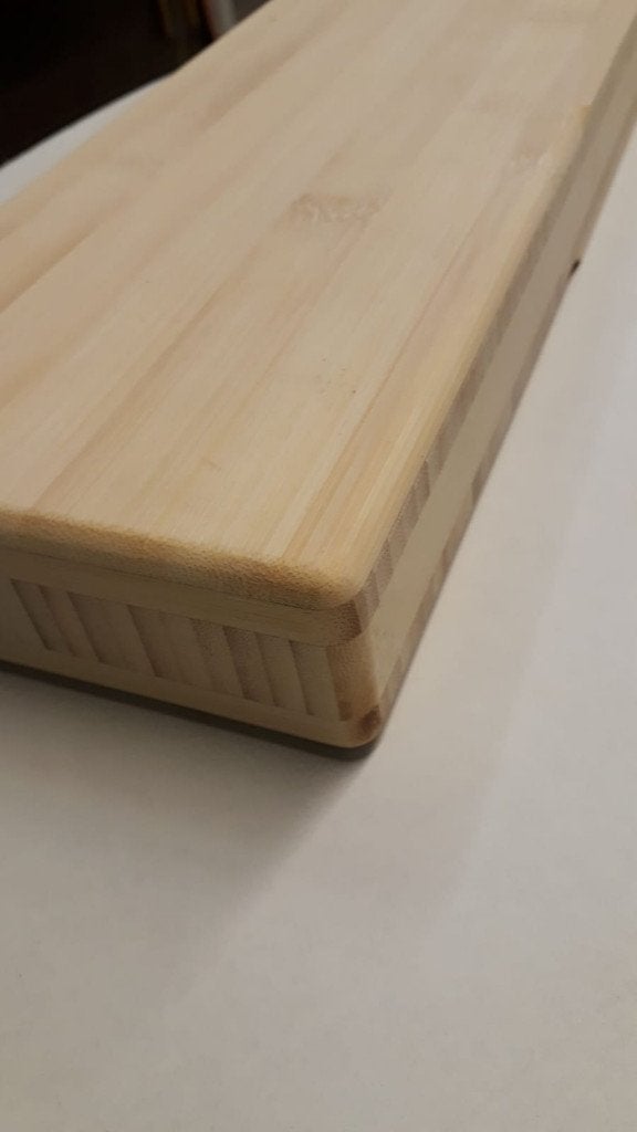 Traptrede bamboe eikenhout of notenhout voor open trappen., Ophalen, Nieuw, Minder dan 2 meter