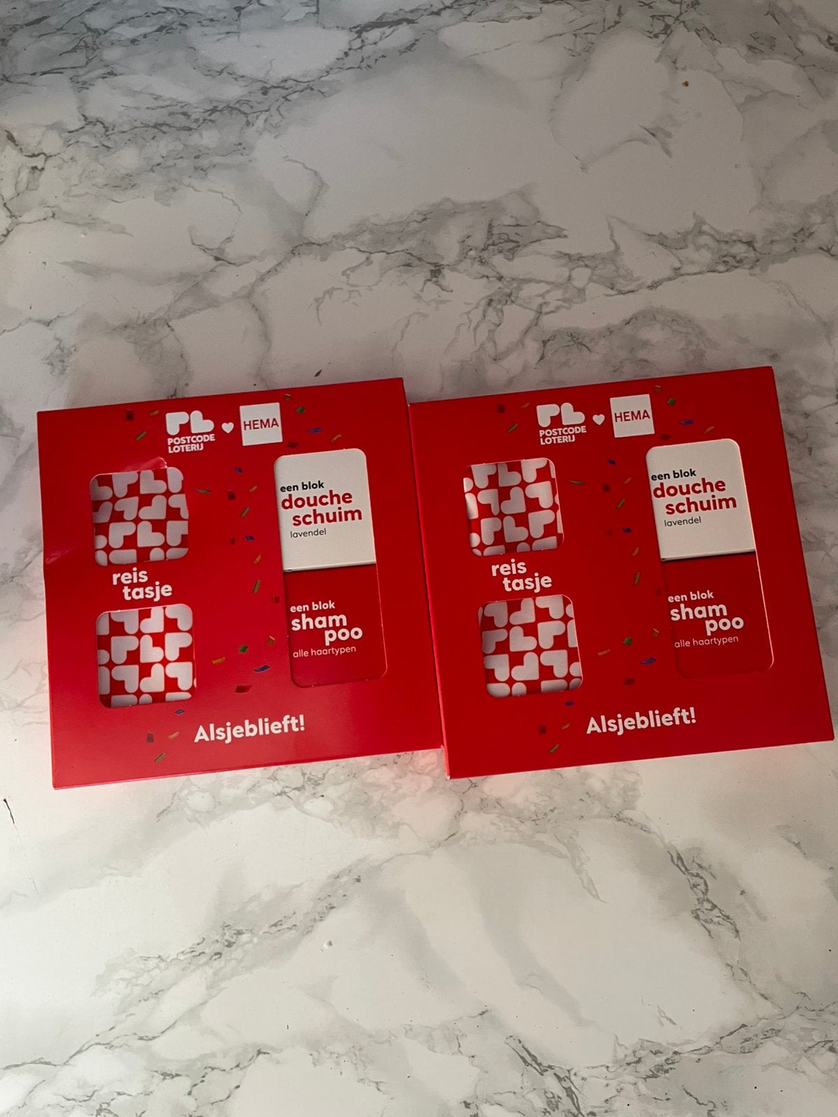 2x hema verzorgingspakket shampoo & doucheblok, Ophalen of Verzenden, Nieuw, Bad & Douche