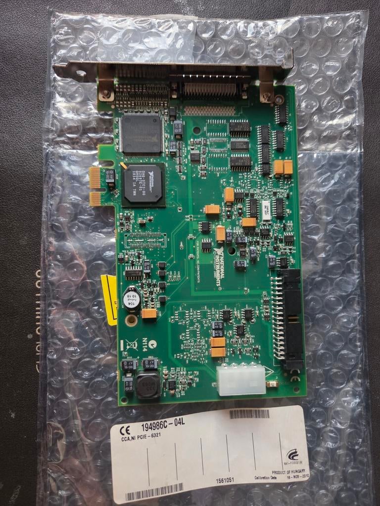 National Instruments PCIe-6321 Multifunctionele I/O Kaart, Gebruikt, Overige soorten, Ophalen of Verzenden, Overige chipsets