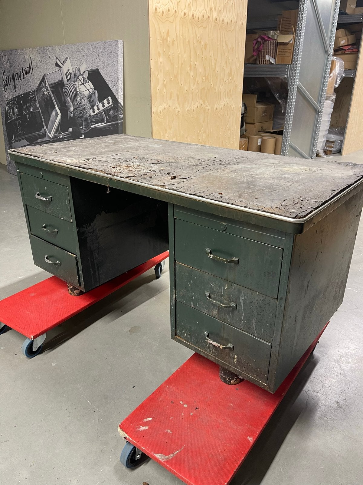 Vintage bureau ODA, Ophalen, Gebruikt