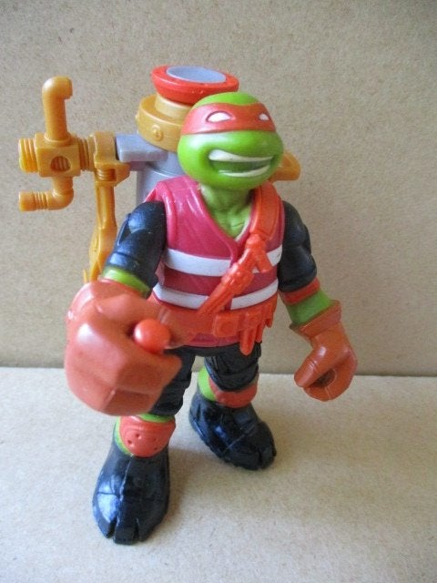 adv11248 turtles poppetje 9, Ophalen, Overige figuren, Gebruikt, Beeldje of Figuurtje
