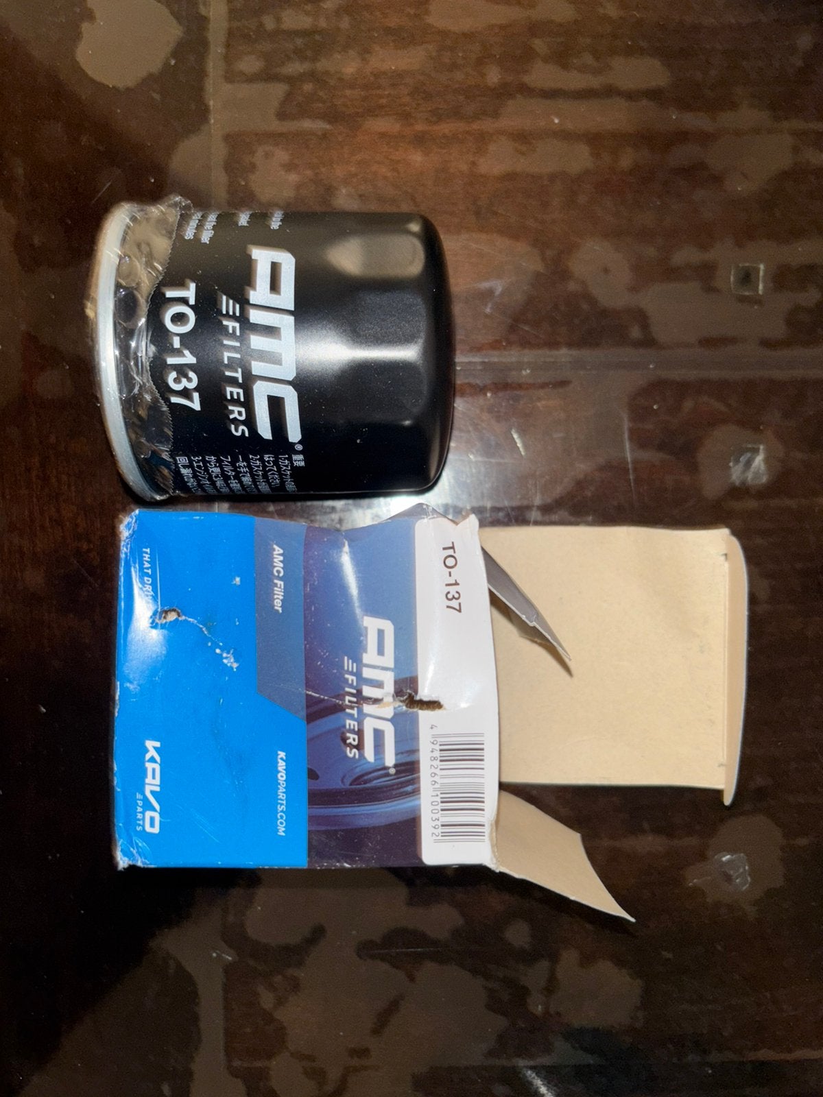 Olie filter, Ophalen, Nieuw