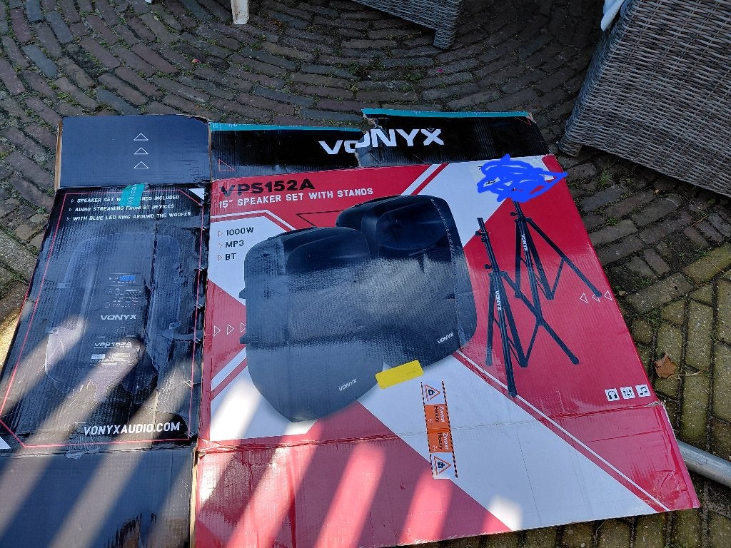 Boxen Vony X 1000 watt, Audio, Tv en Foto, Luidsprekers, Inclusief kabels, Overige typen, Nieuw, Ophalen