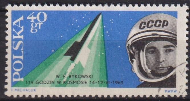 Polen 1963 Ruimtevaart, Postzegels en Munten, Verzenden, Gestempeld, Overige thema's