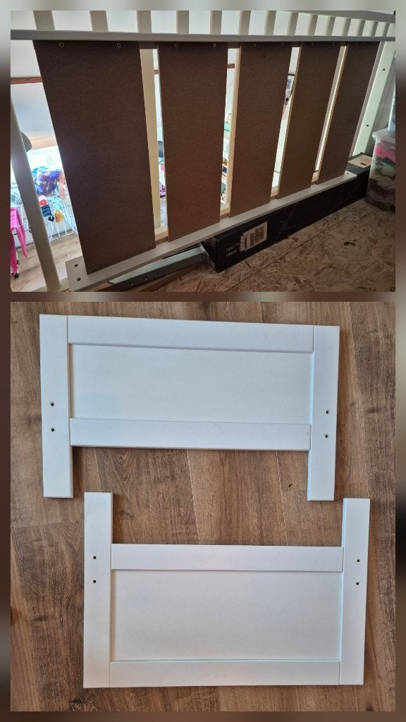 Ikea peuterbed wit, Ophalen, Gebruikt, 70 tot 85 cm, 140 tot 160 cm