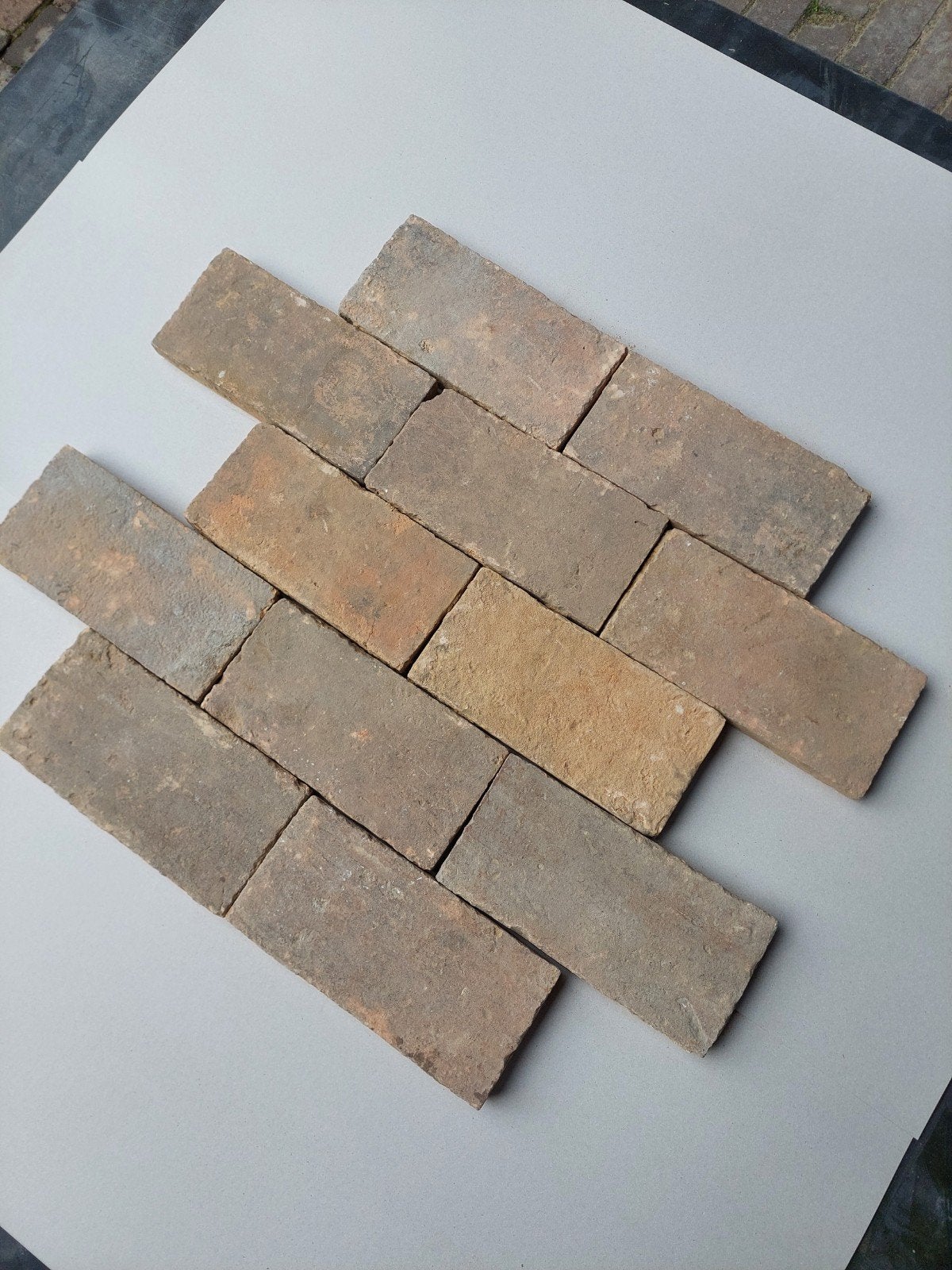Te Koop; partij oude antieke estrikken 4 m2., Overige materialen, Gebruikt, Minder dan 20 cm, Minder dan 5 m²