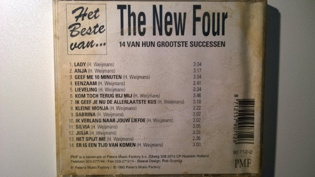 The New Four - Het Beste Van (14 Van Hun Grootste Successen), Ophalen of Verzenden, Zo goed als nieuw, Levenslied of Smartlap