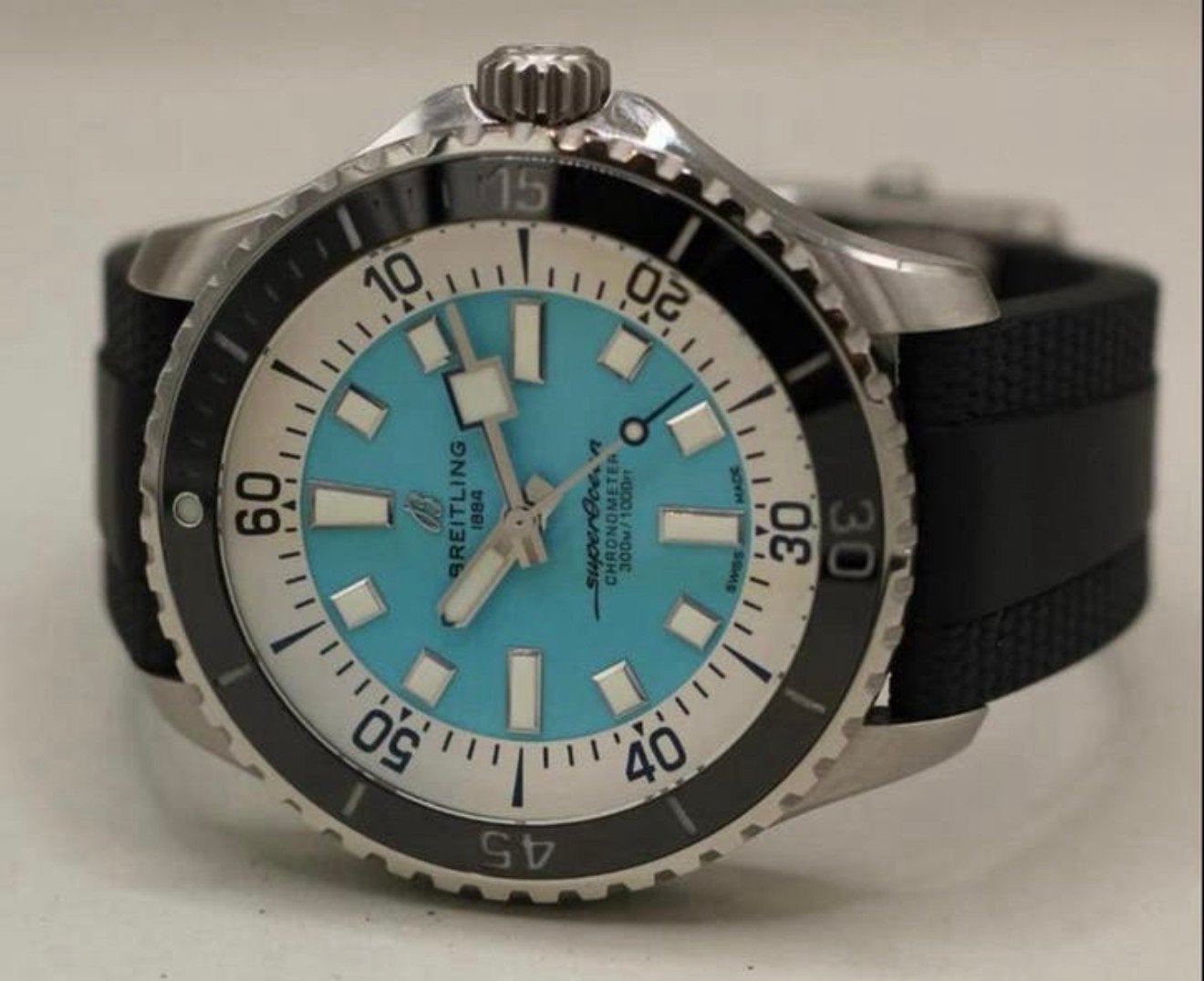 Breitling superocean full set in nieuwstaat, Ophalen, Staal, Breitling, Polshorloge