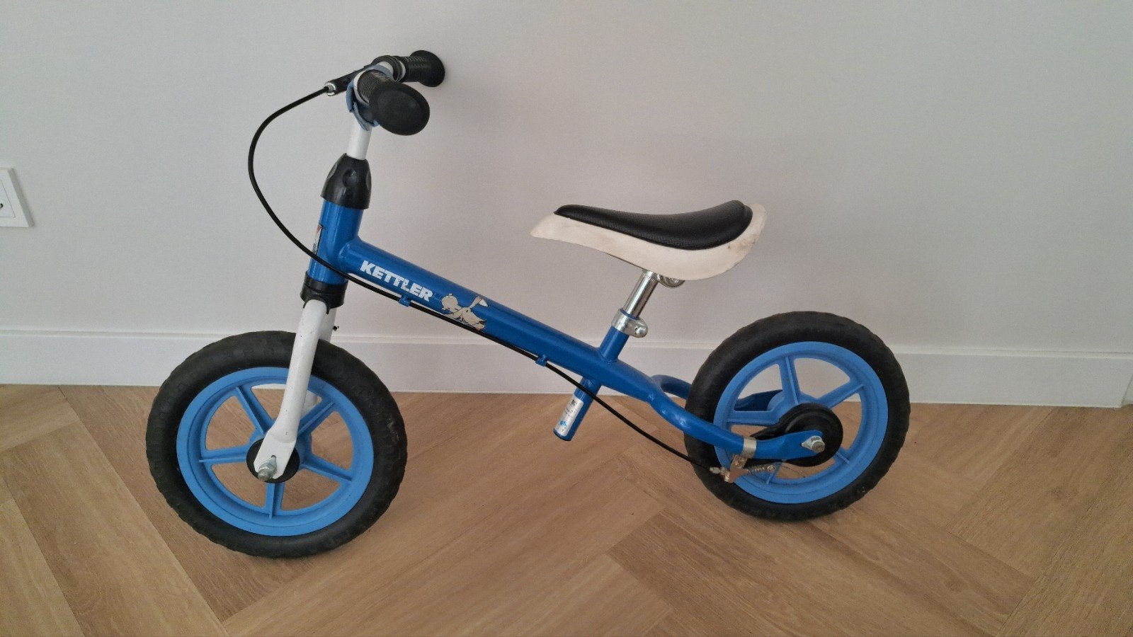 Kettler loopfiets blauw - Ideaal voor jonge kinderen, Ophalen, Gebruikt, Velgrem, Minder dan 16 inch