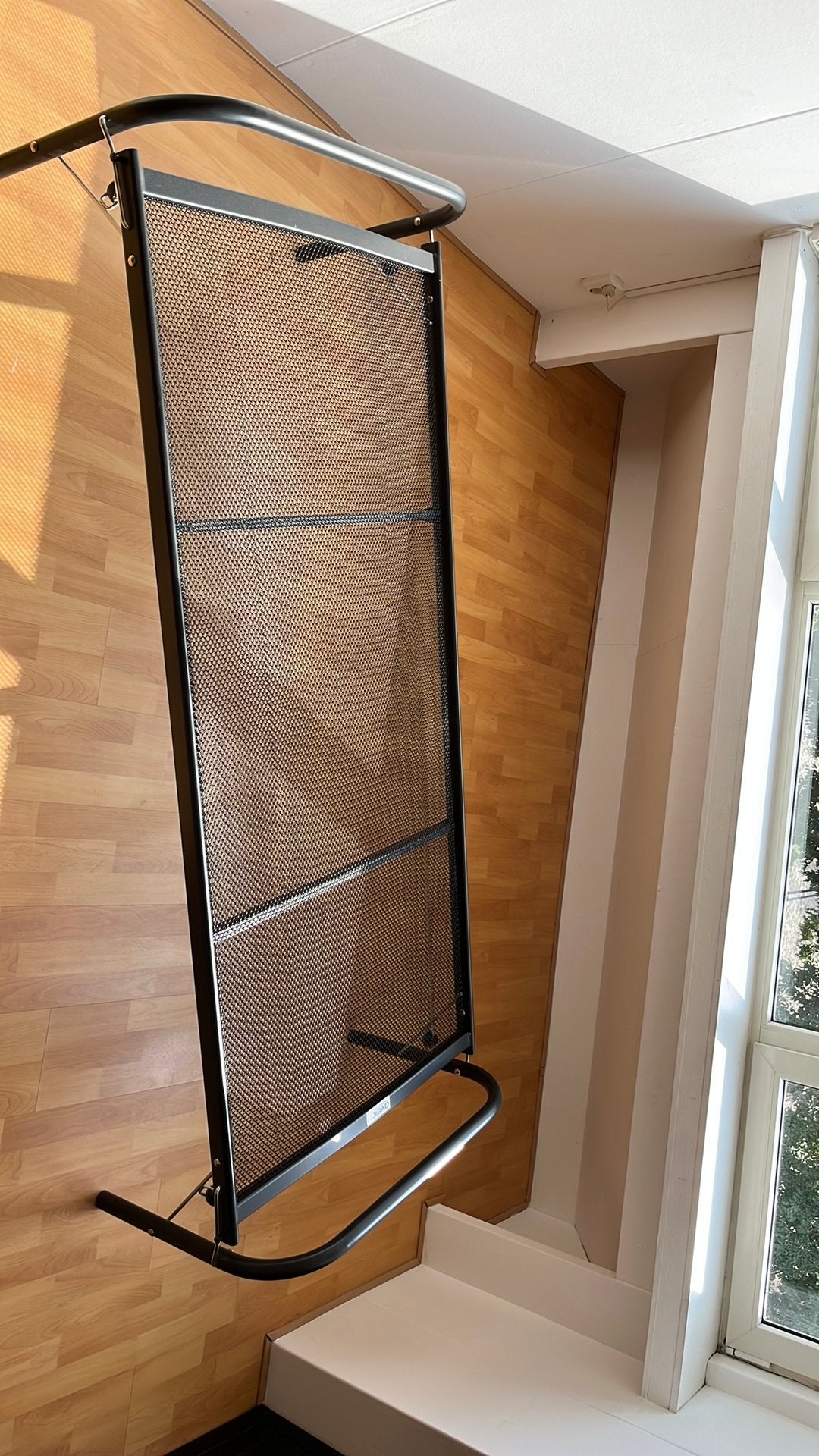 Zwart metalen logeerbed, Ophalen, Gebruikt, 90 cm, Eenpersoons