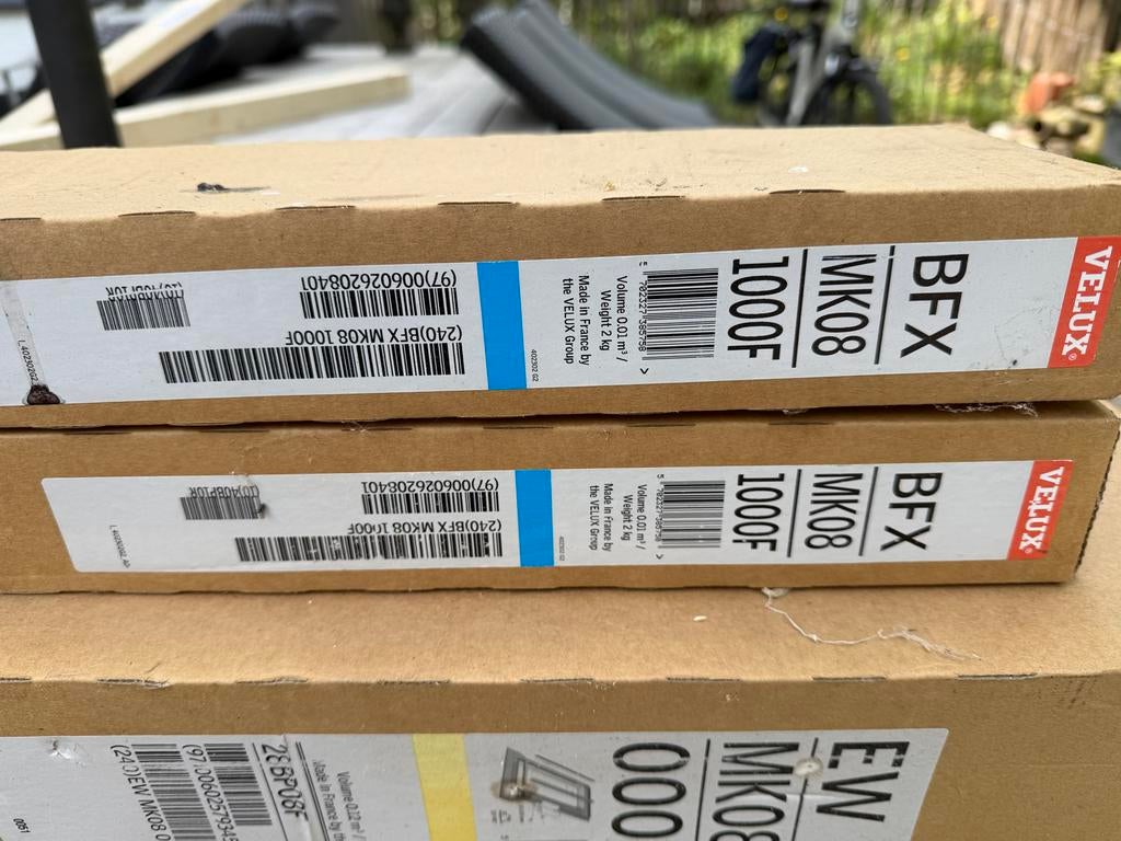VELUX Gootstukken /Montagekozijn - Nieuw in doos, Ophalen, 80 tot 120 cm, 120 tot 160 cm, Nieuw