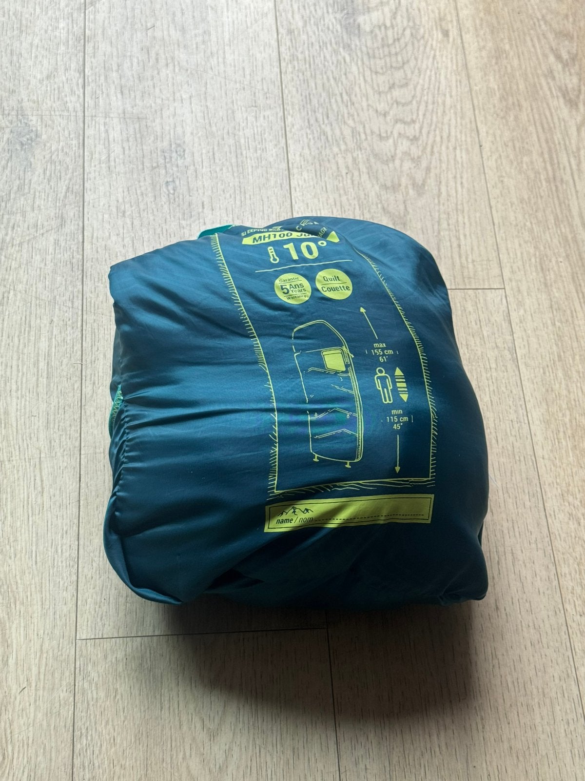 Decathlon Quechua MH100 Junior slaapzak, Ophalen of Verzenden, Zo goed als nieuw
