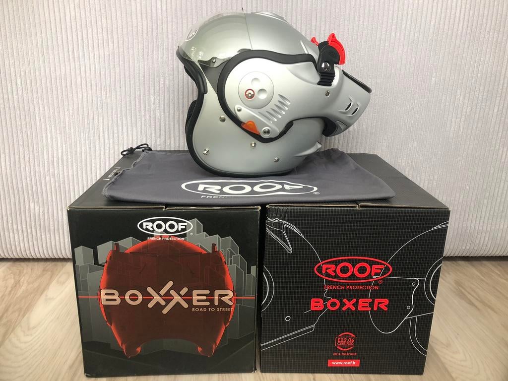 ROOF BOXER ALPHA - SMALL - MATTE SILVER, Overige merken, XS, Systeemhelm, Ophalen of Verzenden