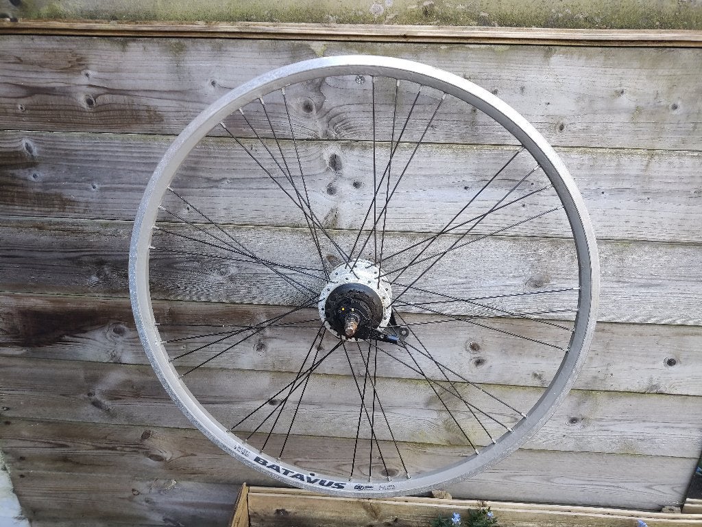 28 inch BATAVUS NEXUS 7 achterwiel, 56 cm of meer, Ophalen, Gebruikt, Batavus