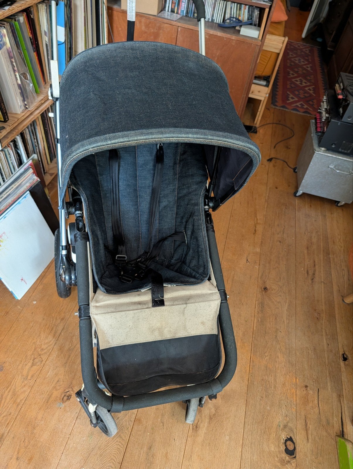 Bugaboo Cameleon denim look kinderwagen., Kinderen en Baby's, Kinderwagens en Combinaties, Ophalen, Gebruikt, Kinderwagen, Bugaboo