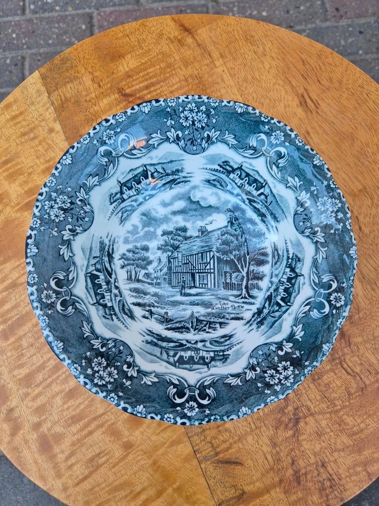 Antieke Grindley kom 17cm - Engelshoven Country Inns, Antiek en Kunst, Antiek | Servies los, Ophalen of Verzenden