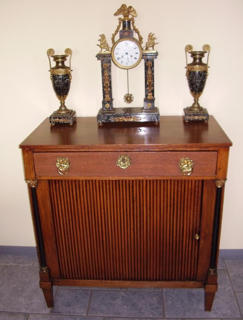 Prachtige eiken empire commode, Ophalen