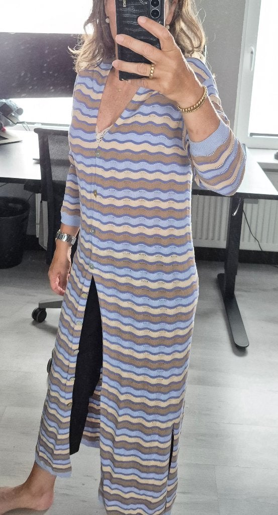 Prachtig lang dun vest van Knits by Maicazz, maat M, Kleding | Dames, Truien en Vesten, Maat 38/40 (M), Meerkleurig, Ophalen of Verzenden