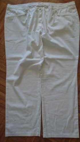 Nieuwe mooie witte stretchbroek van Illa Popken. Mt. 60!, Verzenden, Wit, Maat 46/48 (XL) of groter, Nieuw