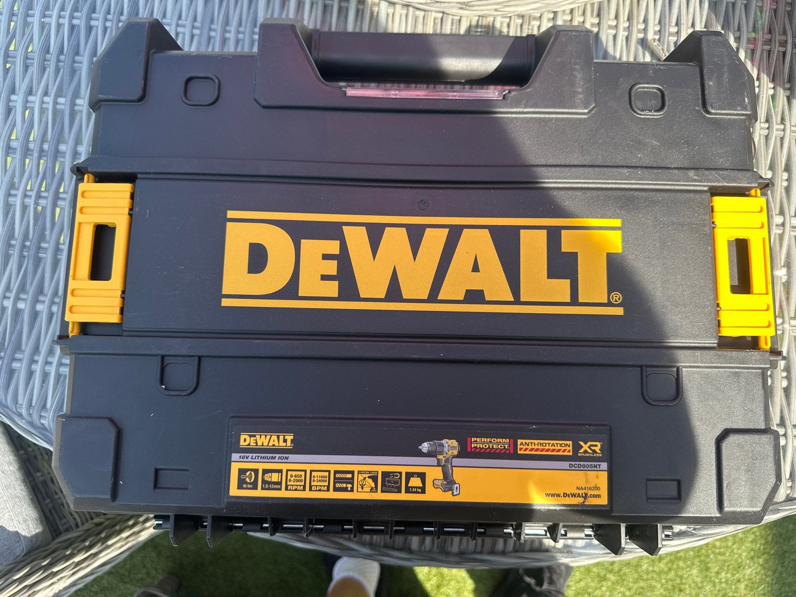 Lege DeWalt koffer voor gereedschap, Ophalen, Gebruikt