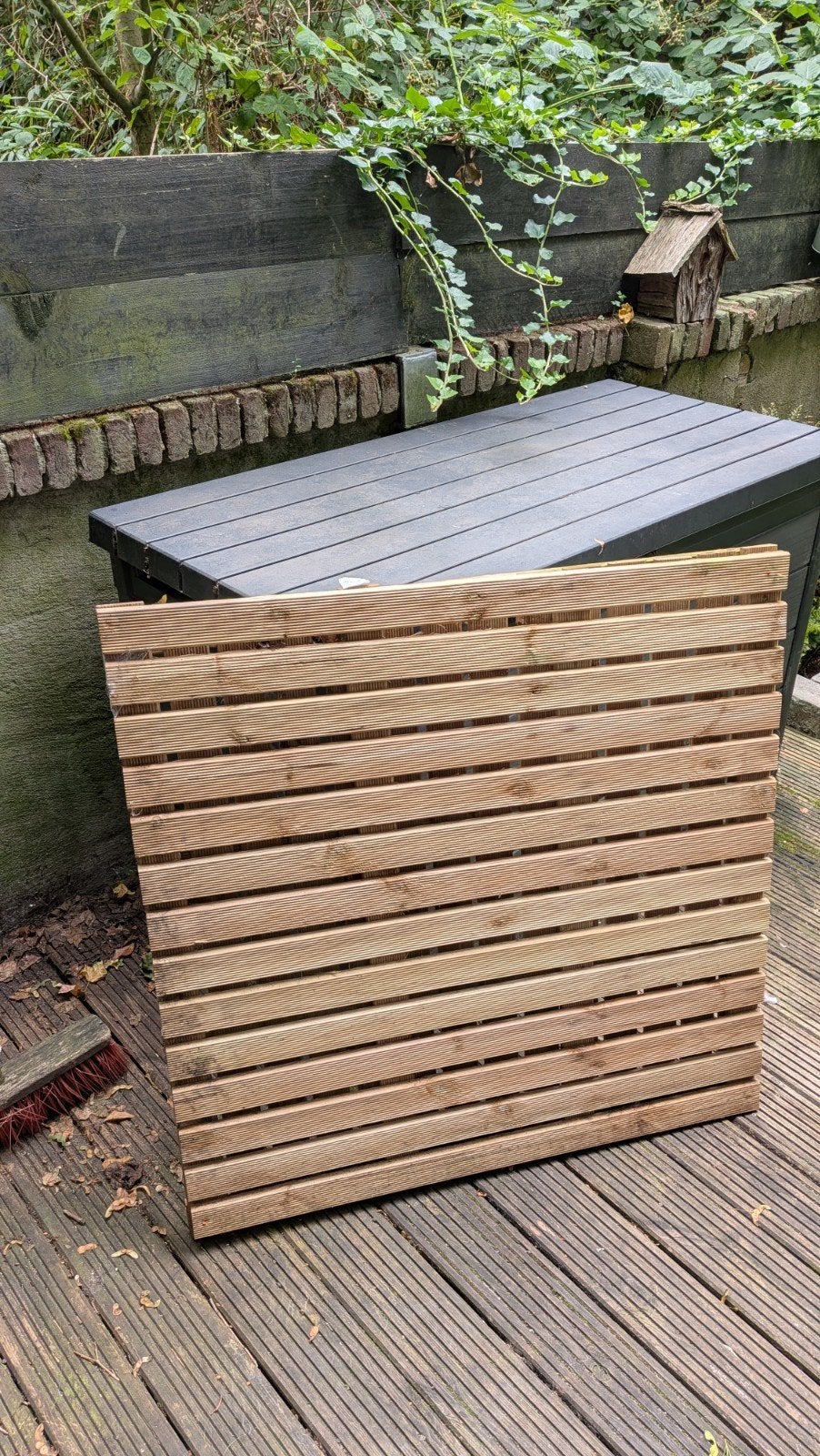 2 Vlonderdelen 100x100cm - Zo goed als nieuw, Tuin en Terras, Terrasdelen en Vlonders, Ophalen, Zo goed als nieuw, Hout