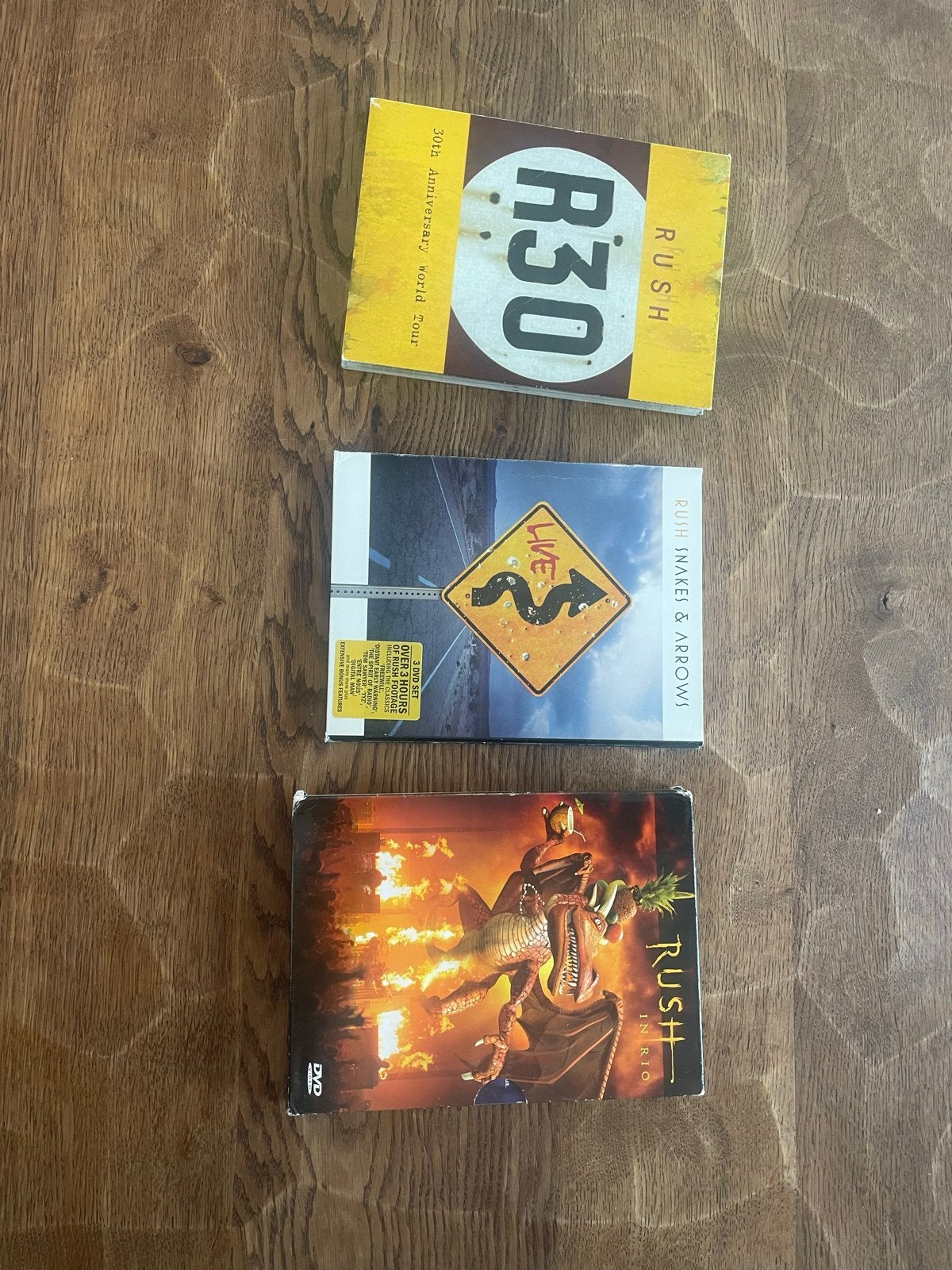 Rush DVD Collectie: R30, Snakes & Arrows Live, Rush in Rio, Alle leeftijden, Engels, Ophalen of Verzenden, Zo goed als nieuw
